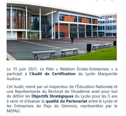 Rencontre Lycée Marguerite Audoux 15-06-21
