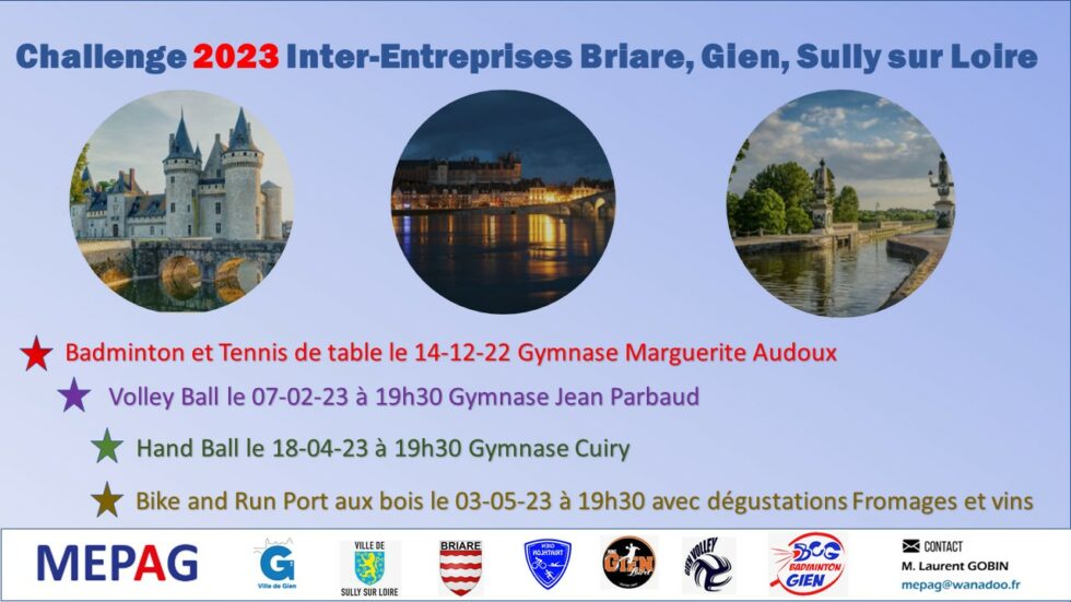 Mepag CHALLENGE INTER ENTREPRISES 2023 GIEN, BRIARE, SULLY | Mepag