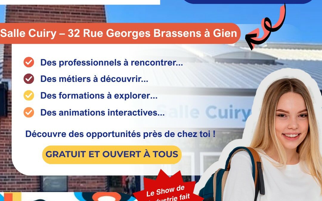 FORUM DE L&rsquo;ORIENTATION ET DES METIERS COUPLE AU SHOW DE L&rsquo;INDUSTRIE DU 12 FEVRIER PROCHAIN